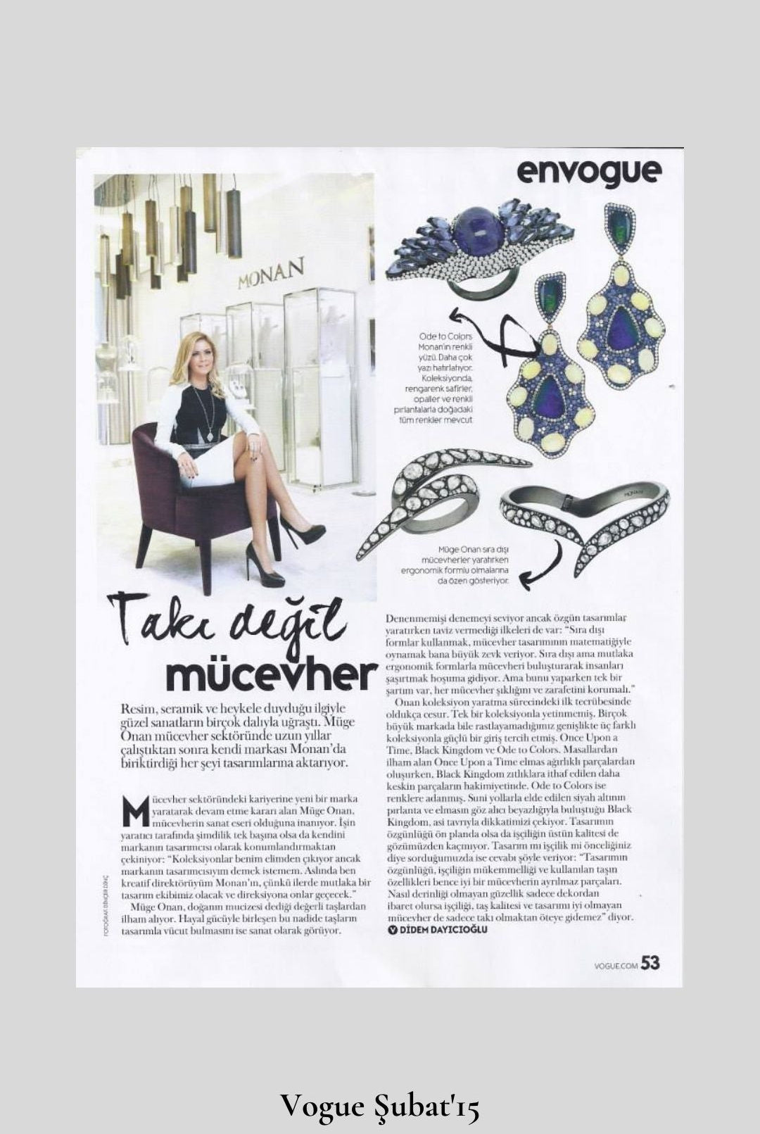 Müge Onan's Vogue Interview